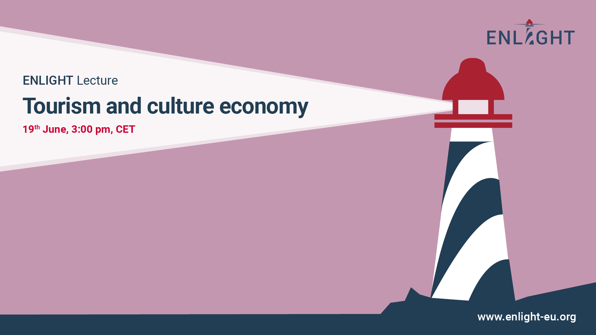  ENLIGHT Lecture Series ‘Tourism and Cultural Economy’ on June 19, 3pm CET